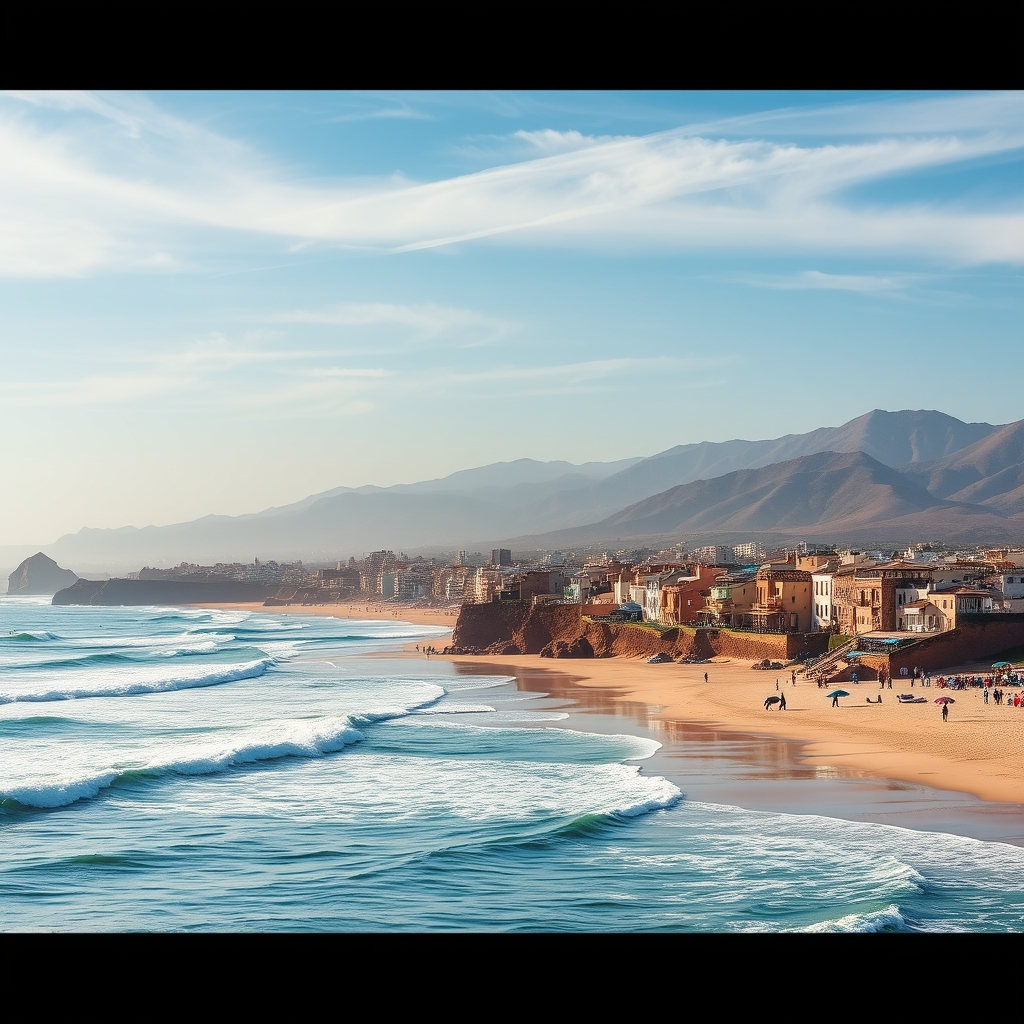 Quick way to grow your surf skills: Panoramas Beach Taghazout Surf Lessons 5
